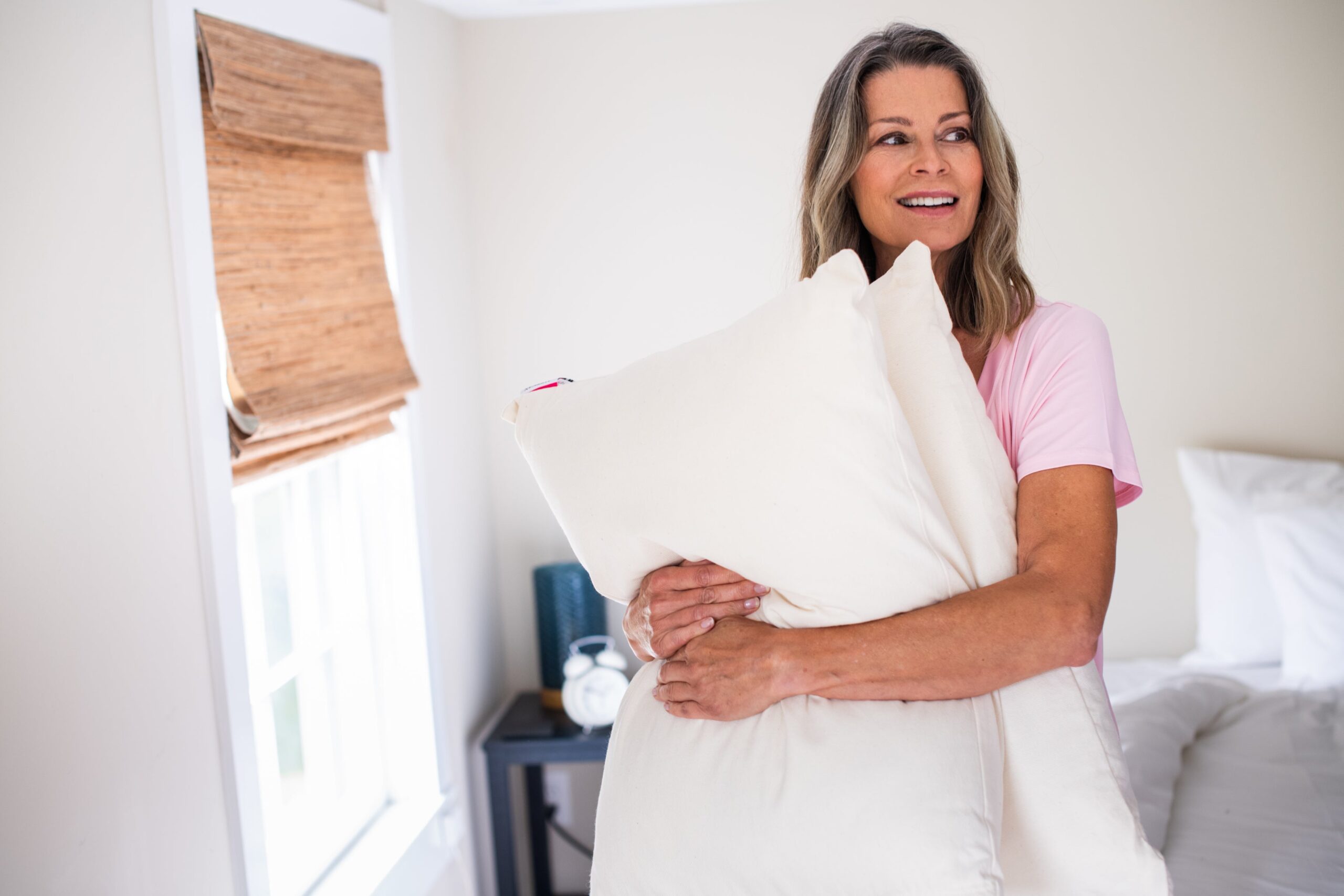 American Made Wool Filled Pillow ? Organic Cotton, Adjustable Firmness - Image 3